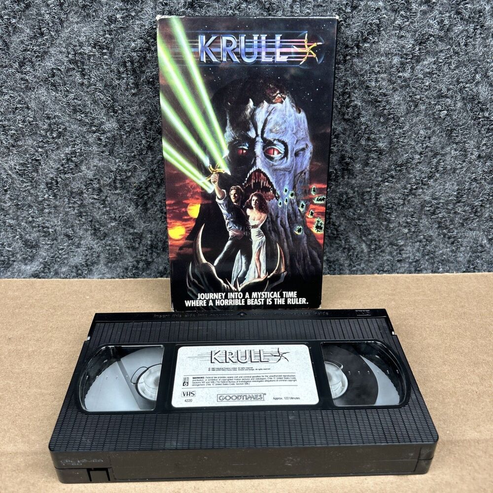 Krull VHS Sci-fi Cult Classic GoodTimes Home Video Movie w/ Sleeve